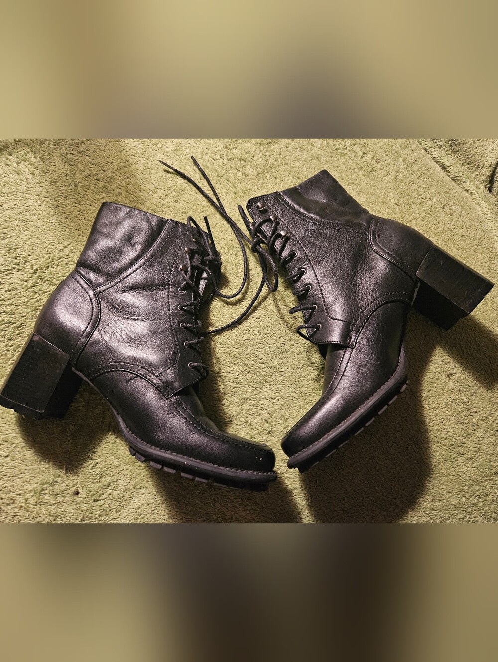 Newport News Easy Style Black Granny Boots 6.5 Vintage